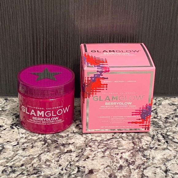 GlamGlow BerryGlow Probiotic Recovery Nutrient-Dense Mask 2.5 oz. Brand NEW - Picture 3 of 6
